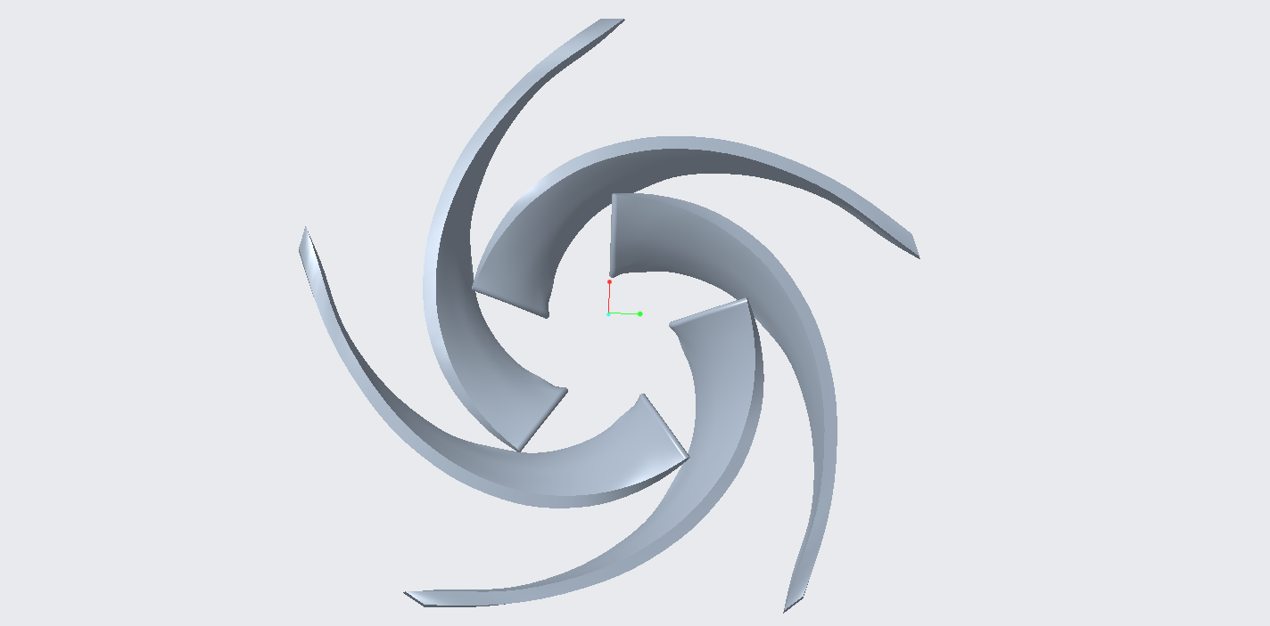 离心泵扭曲叶片“打点法”建模视频教程